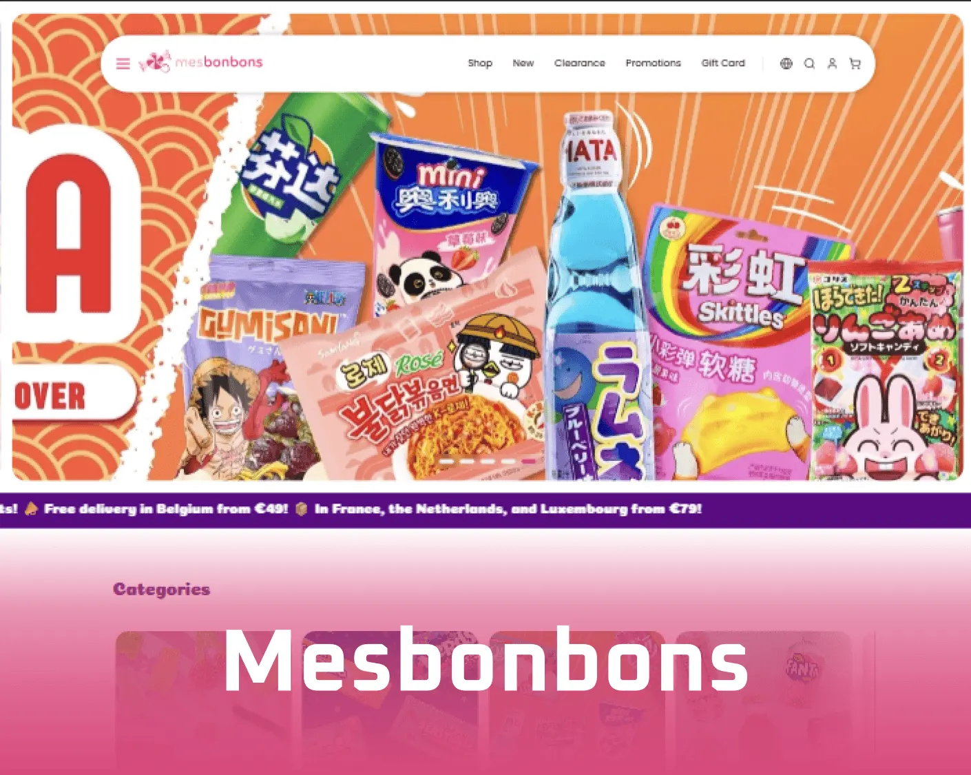 E-Commerce Confectionery Store